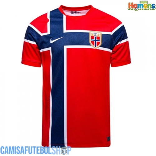 Camisa de time de futebol Noruega Replicas 1º Equipamento Mundo 2026 Manga Curta